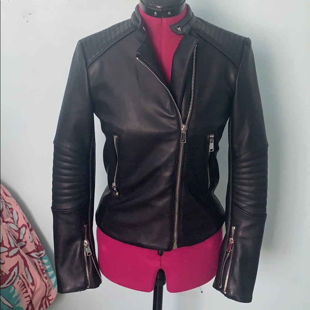 Zara leather jacket